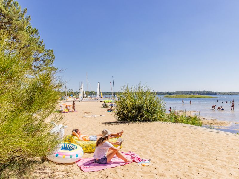 La plage du Moutéou Pipiou à Parentis