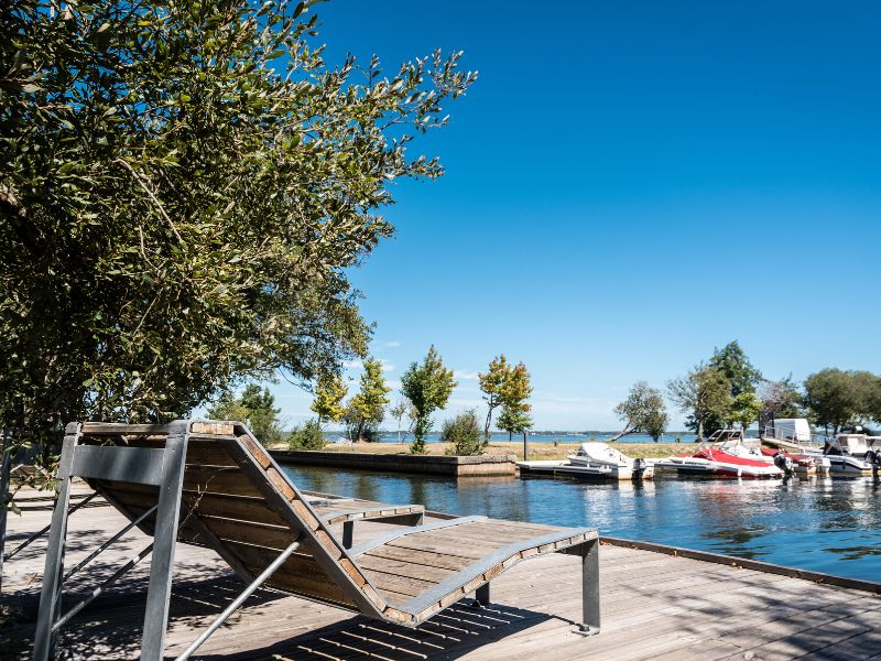 Le port de Gastes dans les Landes