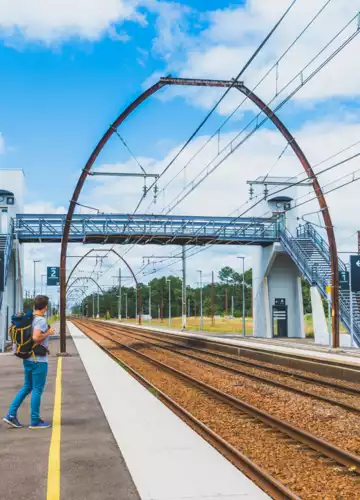 Gare SNCF d'Ychoux près de Biscarrosse