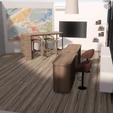 Intérieur des bureaux 3D de Biscarrosse-Plage