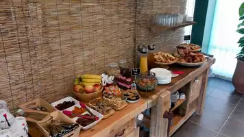 Les jardins de l'océan Buffet de la salle de petit déjeuner